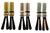 Braces Vintage Classic Leather Ended Button Fastening Striped Braces - thumbnail image 1