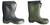 Warm Lined Boots Fleece Lined Toggle Top Boots Black Or Green W243 - thumbnail image 2