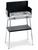Double Burner Camping stove with legs and wind shield, New Italian Made - thumbnail image 1