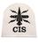 White Naval Badge CIS Communication Information Systems Naval Badge - thumbnail image 1