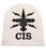 Naval Badge CIS Communication information systems naval badge - Working dress white