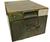 Metal locker Box German Military Issue Personnel file cabinet storage Tin - thumbnail image 1