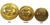Naval brass buttons kings crown