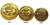 Naval Brass Buttons Kings Crown - thumbnail image 1