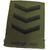 Olive Green Military Stripes - Unfinished Edge - thumbnail image 1