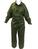 Coverall Olive Green Used British Army Boilersuit coverall with pocket and Velcro Front