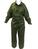 Coverall Olive Green British Army Military Issue Velcro Fronted With Chest Pocket, New - thumbnail image 1
