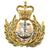 Royal Navy Chief Petty officer  and Warrant officer metal cap badge 