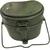 German Cook Set / Canteen Used Green German Army WW2 Style Billy Can / Cook Pots - thumbnail image 1