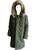 Belgian Army 'Mod Style' Military Parka / Parker With Quilted Lining And Fur Trimmed Hood - thumbnail image 2