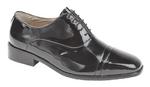 Black patent oxford shoe