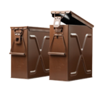 Next product: L17A1 Medium Calibre Brown Ammo Box - Brand New Deep 50 Cal X Box With Lift of Lid