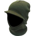 Next product: Peaked Balaclava Olive Acrylic Knitted Open Faced Peak Balaclava