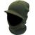 Peaked Balaclava Olive Acrylic Knitted Open Faced Peak Balaclava - thumbnail image 1