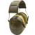 Peltor Ear Defender Military Issue Bull's Eye III H10A 362 Olive Green with Yellow Band