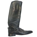 Black tall riding boot
