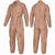 AFV Crewman Fire Retardant Coveralls Khaki Beige Desert, Graded Like New - thumbnail image 4