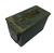 Ammo Box 50 Cal 5.56mm Ammo Box U.S. Military Small Arms Green Ammo Box Cartridge Tin - thumbnail image 3