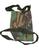 Woodland camo gas mask bag with stud fastening