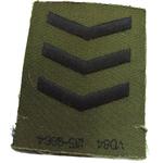 Next product: Olive Green Military Stripes - Unfinished Edge