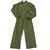 Coverall Olive green British Army Military Issue Velcro fronted With Chest Pocket, New