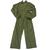 Coverall Olive Green British Army Military Issue Velcro Fronted With Chest Pocket, New - thumbnail image 3