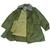 Genuine Military Issue Vintage Olive green Canvas Cotton Cold Weather Parka