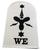 Naval Badge WE Weapons Engineering Royal Navy Badges - White Working Dress - thumbnail image 3