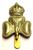 14th Royal Irish Rifles Cap badge (Shamrock) - thumbnail image 2